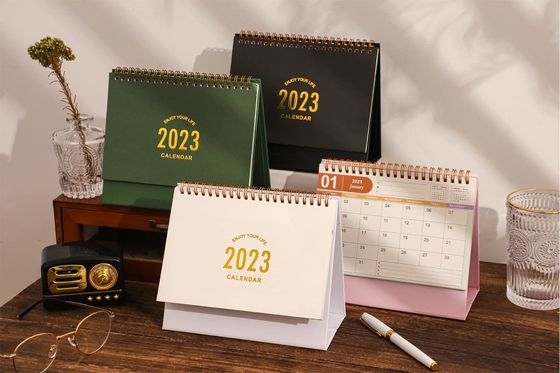 Prägung Prägung Monatliche Wandkalender Benutzerdefinierter 365-Tage-Tisch-Adventskalender