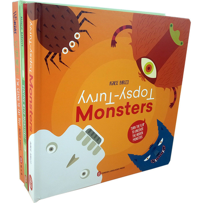 Englische Bilderbücher für Kinder aus der Monster-Serie Pappbücher für Kinder