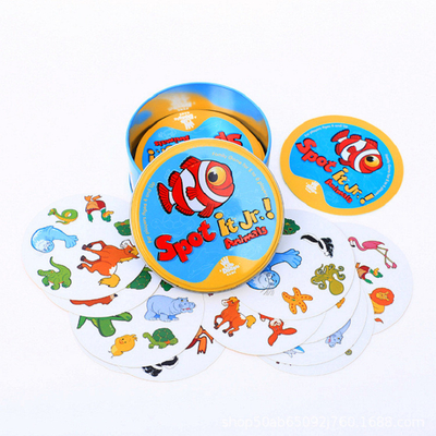 Kinder-Gedächtnis-Bildungskarten Papier-Flash-Karten mit Farbbox