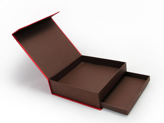 Maßgeschneiderte Doppelschublade Starre Pappschachtel Komprimierte Tee-Geschenkbox