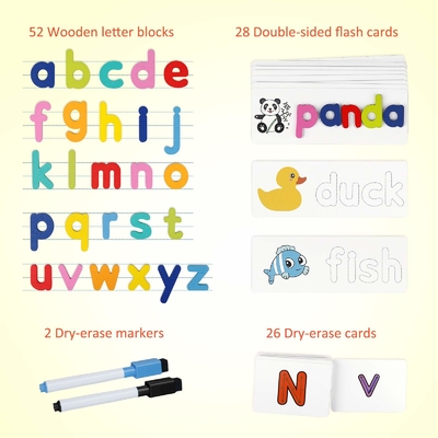 Digitaldruck benutzerdefinierte Flash-Karte Kinder Flash-Papier-Spielkarten