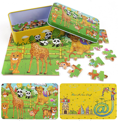 3D-hölzerne umweltfreundliche benutzerdefinierte Puzzles Cartoon-Kinder-Puzzle