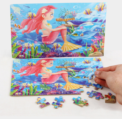 3D-hölzerne umweltfreundliche benutzerdefinierte Puzzles Cartoon-Kinder-Puzzle