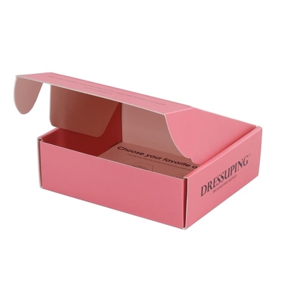 Gloss Matt Lackierung Pink Mailer Versandkarton Kosmetikverpackungen OEM-Logo