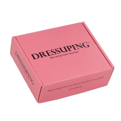 Gloss Matt Lackierung Pink Mailer Versandkarton Kosmetikverpackungen OEM-Logo