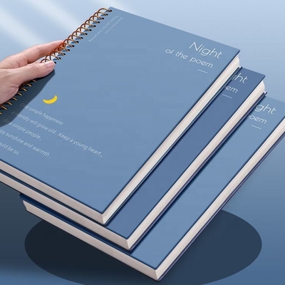 A4 A5 A6 B5 Notizbuch mit unbeschriftetem Einband, 128 g/m², 140 g/m² dickes Spiralnotizbuch