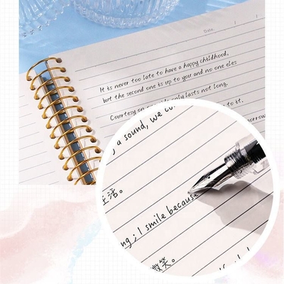 A4 A5 A6 B5 Notizbuch mit unbeschriftetem Einband, 128 g/m², 140 g/m² dickes Spiralnotizbuch