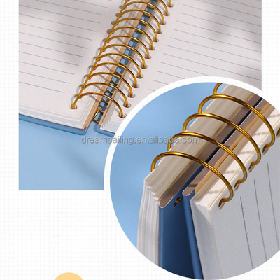 A4 A5 A6 B5 Notizbuch mit unbeschriftetem Einband, 128 g/m², 140 g/m² dickes Spiralnotizbuch
