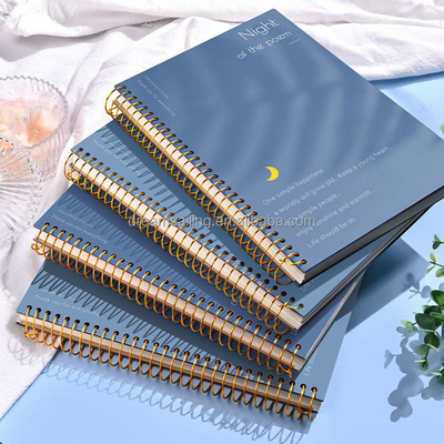 A4 A5 A6 B5 Notizbuch mit unbeschriftetem Einband, 128 g/m², 140 g/m² dickes Spiralnotizbuch