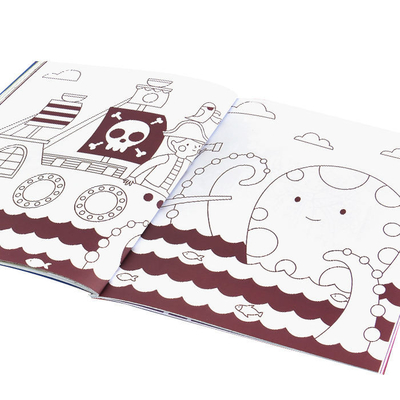 Benutzerdefinierte Softcover Kinderbuchdruck Zeichnung Malbuchdruck für Kinder
