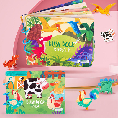 Frühe pädagogische Kinder Papierbuchdruck Vorschule Leises Buch Lehrmittel