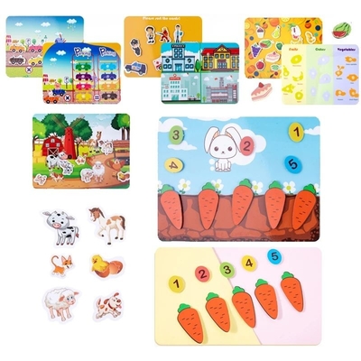Sedex Matte Art Paper Montessori Quiet Book Kinder Spielzeug Paste Buch