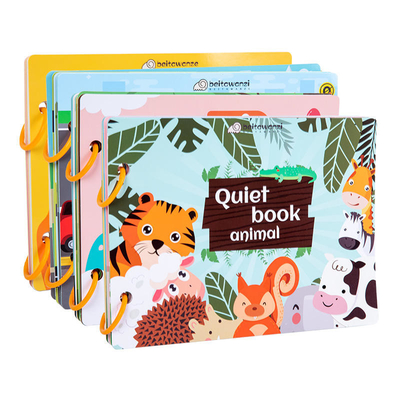 Vorschule Frühes Lernen Kleinkind Aktivitätsbuch Kinderbrettbuch 6&quot;X6&quot; bis 10&quot;X10&quot;