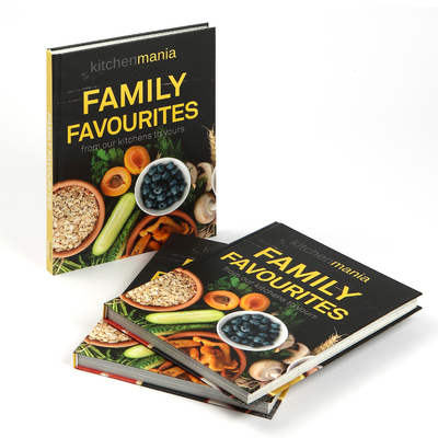 Benutzerdefinierter Hardcover-Buchdruck Familienlieblingskoch-Rezeptbuchdruck