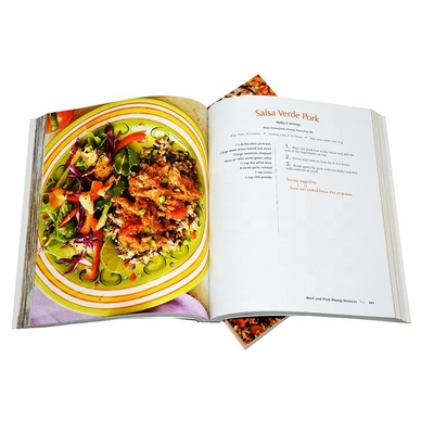 CMYK-Farbrezept-Kochbuch-Softcover-Bindung Buchdruck aus beschichtetem Papier