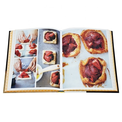CMYK-Farbrezept-Kochbuch-Softcover-Bindung Buchdruck aus beschichtetem Papier