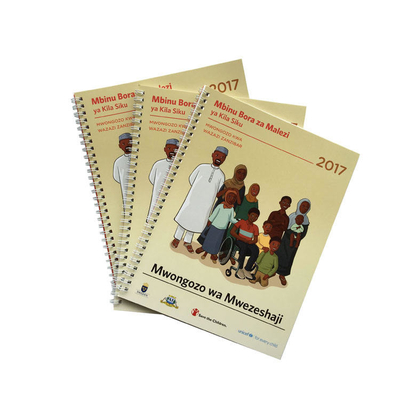Lehrbuch mit Spiralbindung, 100 g/m², 120 g/m², 140 g/m², Hardcover, Taschenbuch