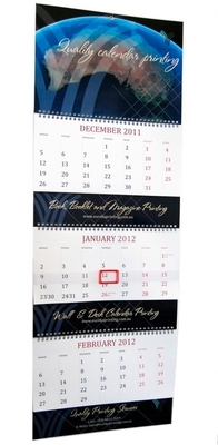 Grauer Karton Tisch Tischkalender Drucken Wandkalender Heißprägen