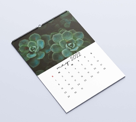 Tischkalender mit mattierter Laminierung zum Drucken von 600–1000 g/m² monatlichen Wandkalendern