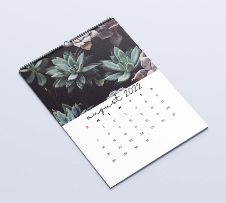 Tischkalender mit mattierter Laminierung zum Drucken von 600–1000 g/m² monatlichen Wandkalendern