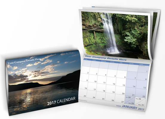 CMYK-Farbe Kraftpapier Wandkalender A3 A4 A5 A6 horizontaler Tischkalender
