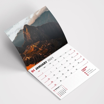 SGS-Wandkalender mit Gewinde, Kreis, Druck, Vollfarb-Monatsansicht-Kalender
