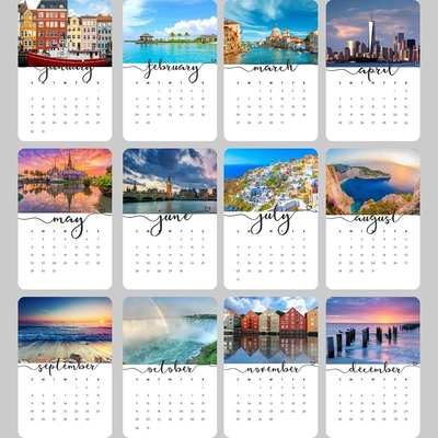 CCNB Printing Monatskalender Weihnachts-Countdown-Tischkalender OEM