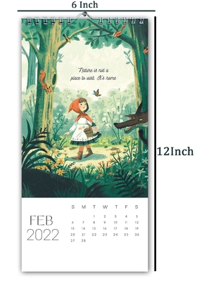 Monatlicher Tischkalender für Kinder 12-Monats-Tischkalender