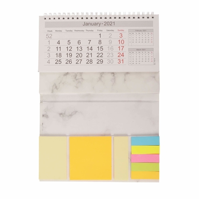 C1S Art Paper Kundenspezifischer Kalender, der vollfarbige Kalender für das Marketing druckt