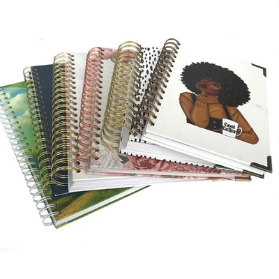 A6-Hardcover-Spiralnotizbuch-Druckübungsbuchdruck OEM ODM