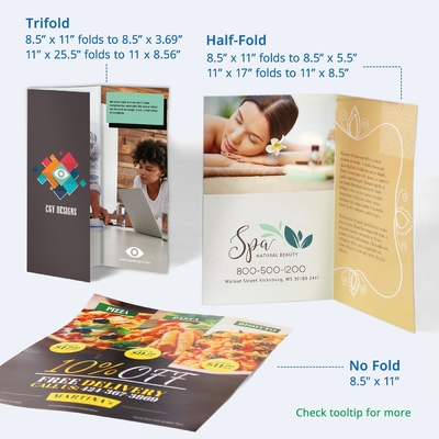Freies Design Faltbarer doppelseitiger Broschüren-Flyer-Druck Immobilien-Flyer-Druck