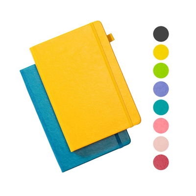 Prägeartiges ledernes gewundenes Notizbuch PUs, das kundenspezifischen Logo Journals druckt