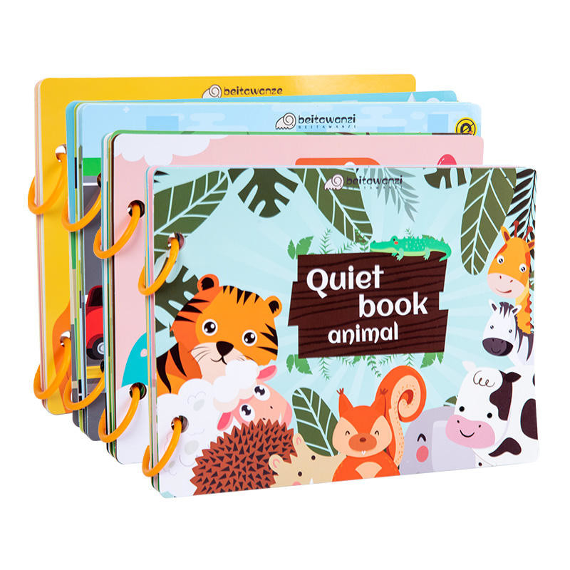 Vorschule Frühes Lernen Kleinkind Aktivitätsbuch Kinderbrettbuch 6&quot;X6&quot; bis 10&quot;X10&quot;
