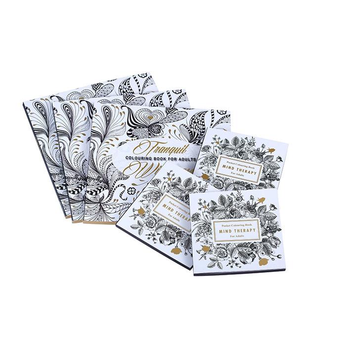 100 g/m² 120 g/m² 140 g/m² Softcover Buchdruck Karton Malbücher für Erwachsene
